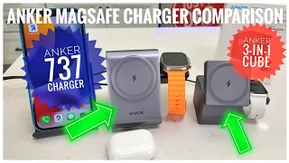 Anker MagSafe 3-in-1 Charger 737 vs Cube Best Apple iPhone, Watch Charger COMPARISON