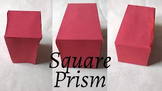 How to make Square Prism || Paper Square Prism making