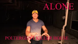 (30 Minute ALONE Challenge) ABANDONED KILLER HOUSE, CRAZY POLTERGEIST ACTIVITY HERE, SCARY