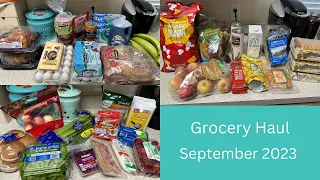 September Grocery Haul