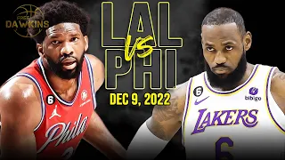 Los Angeles Lakers vs Philadelphia 76ers Full Game Highlights | December 9, 2022 | FreeDawkins