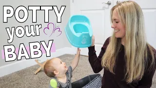 Infant POTTY POSITIONS // Elimination Communication techniques with your baby