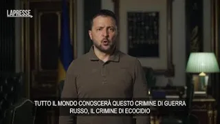 Ucraina, Zelensky: «Attacco diga è bomba ambientale di distruzione massa»