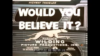 GREYHOUND BUS LINES GUIDED TOUR 1957 PROMOTIONAL FILM 71122