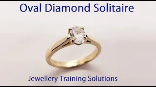 Oval Diamond Solitaire