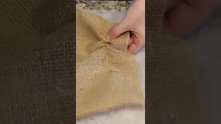 The RIGHT Way to Cut Burlap #shorts
