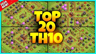 NEW BEST TH10 BASE WAR/TROPHY LINK 2024 (Top20) Clash of Clans - Town Hall 10 Farm Base