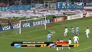 Bolivar 2 - 1 Santos | 8vos de Final | Copa Libertadores 2012