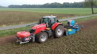Spading and sowing with Massey Ferguson