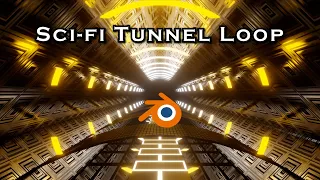 Sci-Fi Corridor Tunnel Loop - Blender Tutorial