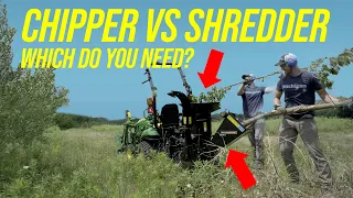 ATTENTION LOW HORSEPOWER TRACTOR OWNERS! CHIPPER VS SHREDDER