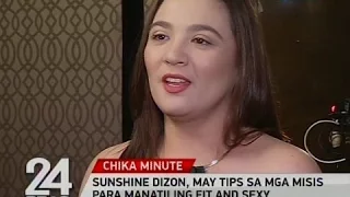 24 Oras: Sunshine Dizon, may tips sa mga misis para manatiling fit and sexy
