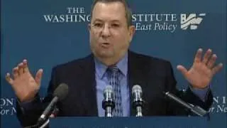 Ehud Barak - Washington Institute Forum P1