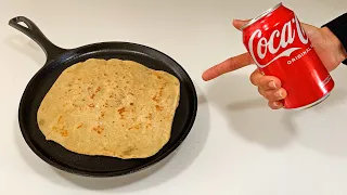 How to make Coca-Cola Bread❗️ crazy easy recipe 😍 Tortillas / Flatbread