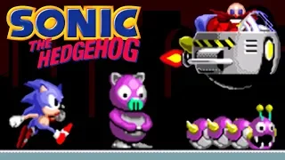 Sonic The Hedgehog (Ёжик Соник) прохождение (Sega Mega Drive, Genesis)