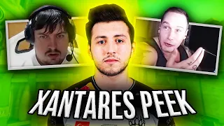 ЛУЧШИЕ РЕАКЦИИ ПРО ИГРОКОВ НА XANTARES PEEK (CS:GO)