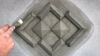 Making a simple butt awesome design | cement art on wall | Art For You | @life-art