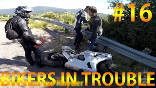 BIKERS IN TROUBLE! - MOTORCYCLE CRASHES AND SAVES - BEST AND BRUTAL MOTORCYCLE CRASHES - 2020 |#16|