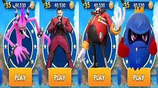 All 4 Bosses Battle in Sonic Dash Eggman Zazz Movie Super Sonic Dr. Robotnik All Characters Unlocked