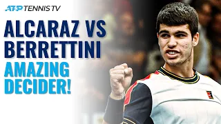 AMAZING Deciding Set! Carlos Alcaraz vs Matteo Berrettini | Vienna 2021 Highlights