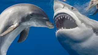 Why Are Sharks Afraid of Dolphins? - SHARK VS DOLPHIN