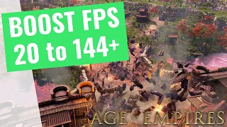 Age of Empires III: Definitive Edition - How to BOOST FPS and Increase Performance on any PC