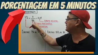 APRENDA PORCENTAGEM EM 5 MINUTOS/ PERCENTUAL/ UM CENTÉSIMO/UM SOBRE CEM