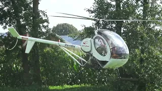 HUGHES 269C PH-HBH LANDING AND DEPARTING DUTCH HELI DAY 12-8 AT STROE