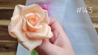 Украшение ТОРТОВ | Цветы из Мастики | Лепка розы 📍  Мастер класс по Сахарной Флористике #143