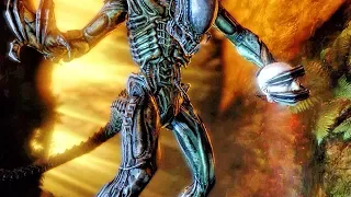 Predalien Vs Colonial Marine Fight Scene - Aliens Vs Predator Game