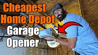Handyman Tries To Install Cheapest Garage Door Opener From Home Depot | Will It Fit? | THE HANDYMAN