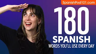 180 Spanish Words You'll Use Every Day - Basic Vocabulary #58