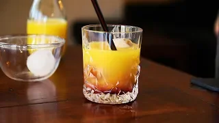 Cocktailrezept: Bourbon Sunrise - Whiskeycocktail, Mixanleitung