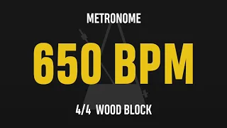 650 BPM 4/4 - Best Metronome (Sound : Wood block)