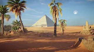 Walking in Ancient Egypt - Letopolis to Giza [ Assassins Creed: Origins ]