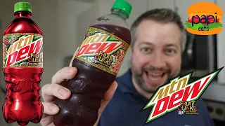 MTN DEW FRUIT QUAKE - NEW Winter 2022 Fruitcake Soda - Review