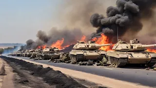 Fierce close combat! Russian T-90 tank crew destroys Germany's proud leopard tank in Ukraine