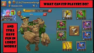 Lords Mobile - What can F2P and low spending P2P players do and still have fun?