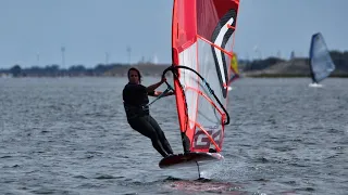 High wind foiling day (55 km/h vmax!)