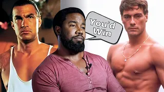 What happens if Steven Seagal fought Van Damme? / Michael Jai White thoughts on Seagal and Van Damme