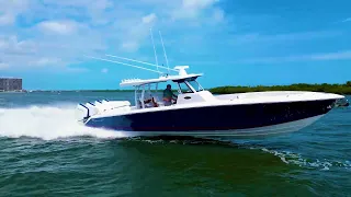 Bahama 41GT hits the water...