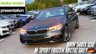 🇩🇪 Презентация BMW 540i xDrive G30 M-sport Frozen Arctic Grey