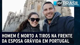 Homem é morto a tiros na frente da esposa grávida em Portugal | SBT Brasil (27/06/23)