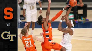 Syracuse vs. Georgia Tech Men's Basketball Highlights (2020-21)