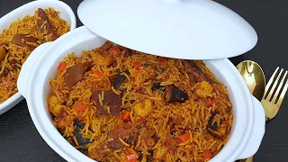 HOW TO MAKE NATIVE JOLLOF RICE (FULLY LOADED)/PALM OIL RICE/JOLLOF RICE/IFY'S KITCHEN