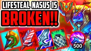 Wild Rift | LIFESTEAL NASUS IS BROKEN!! (BROKEN HEALS)