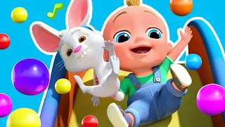 1 HOUR - Bunny Hop Hop Hop 🐰 Educational Kids Videos - Toddler Nursery Rhymes by LooLoo Kids