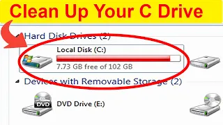 How to Clean C Drive in Windows 7 / 8 /  10 || Make Your Laptop Faster