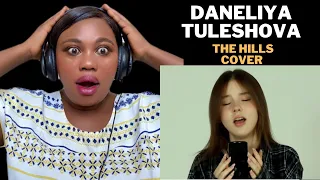 DANELIYA TULESHOVA - THE HILLS (THE WEEKND COVER) REACTION VIDEO