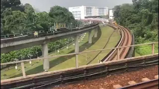 East west Line (C751B) train ride from EW23 Clementi to EW24 Jurong East